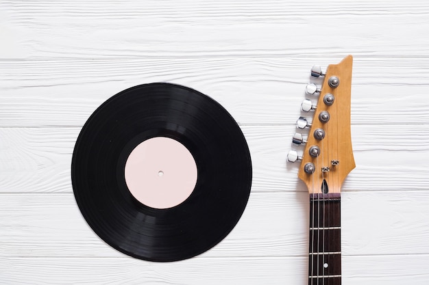 Free Photo | Vinyl record with guitar
