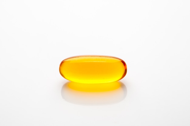 Vitamin capsule fish oil for healthy concept Premium Photo