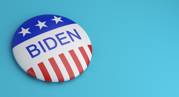 Premium Photo | Vote button badges biden