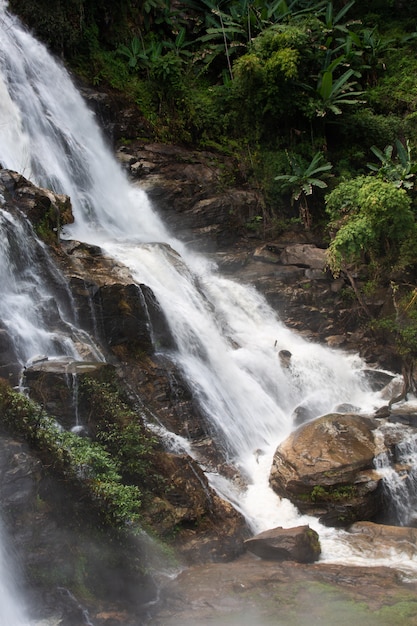 Premium Photo | Wachirathan beautiful waterfall