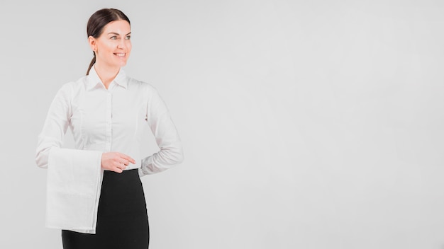 Download Waiter Uniform Mockup Free