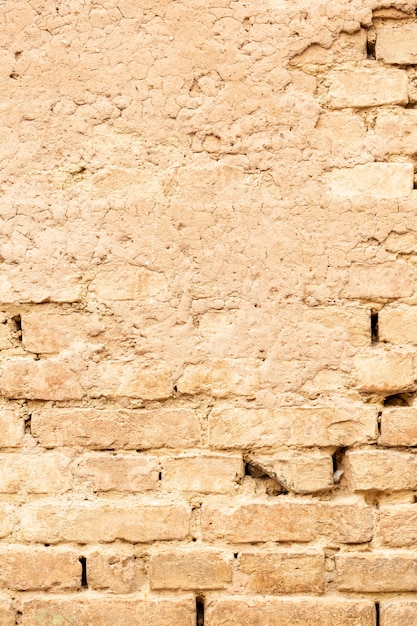 Free Photo | Wall with brick and worn cement