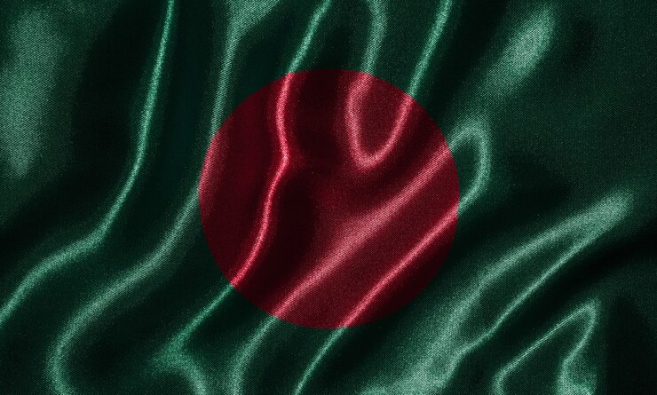 Premium Photo | Wallpaper by bangladesh flag and waving flag by fabric