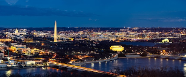 Premium Photo | Washington dc aerial panorama