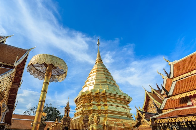 Premium Photo | Wat doi suthep temple, landscape of beautiful temple in ...