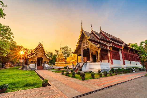 Premium Photo | Wat phra singh is a buddhist temple is a major tourist ...