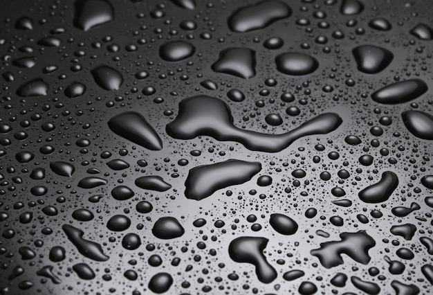 Premium Photo Water Drops On Black Background