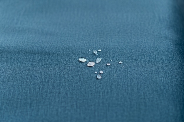 Premium Photo | Water drops on waterproof textile material