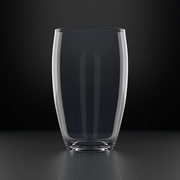 Premium Photo Water Glass On Black