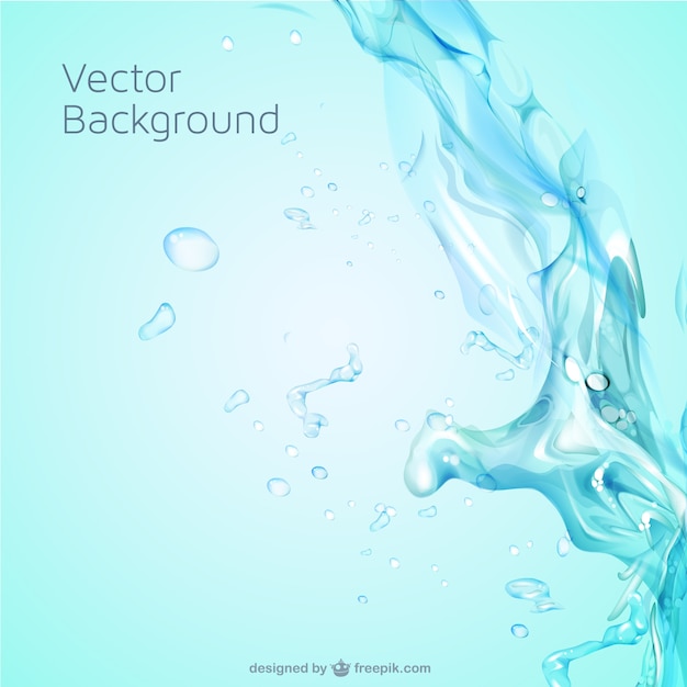 Water splash free vector template Vector | Free Download