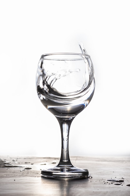 Premium Photo | Water splash from a glass