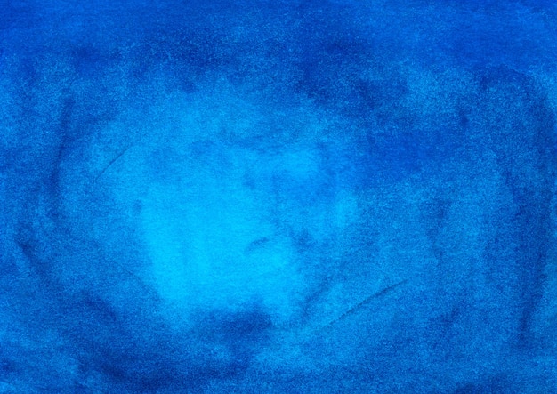 水彩の深い青とターコイズブルーの背景テクスチャ手描き プレミアム写真