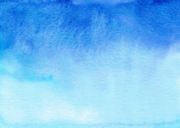 水彩の深い青と白のグラデーションの背景 プレミアム写真
