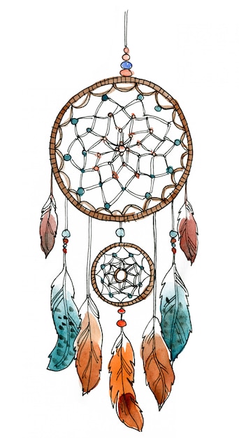 premium-photo-watercolor-dream-catcher