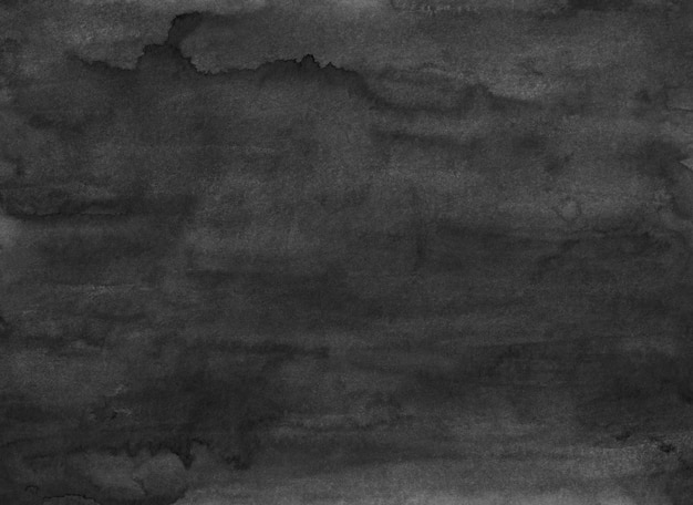 水彩グランジ黒背景テクスチャ 濃いモノクロのオーバーレイ 抽象的な古い水彩画の現代絵画 紙の汚れ プレミアム写真