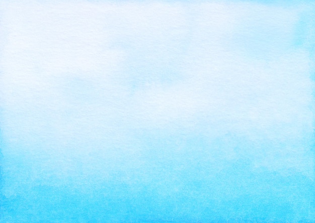 Premium Photo | Watercolor light blue ombre background hand painted