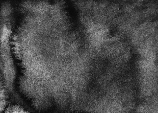 水彩の古い黒と白の背景 暗い灰色の水彩画の背景 モノクロのグランジテクスチャ 手描き プレミアム写真