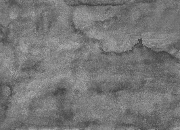 水彩の古い灰色のテクスチャ背景の絵 モノクロの穏やかなグランジオーバーレイ 紙に灰色の汚れ プレミアム写真