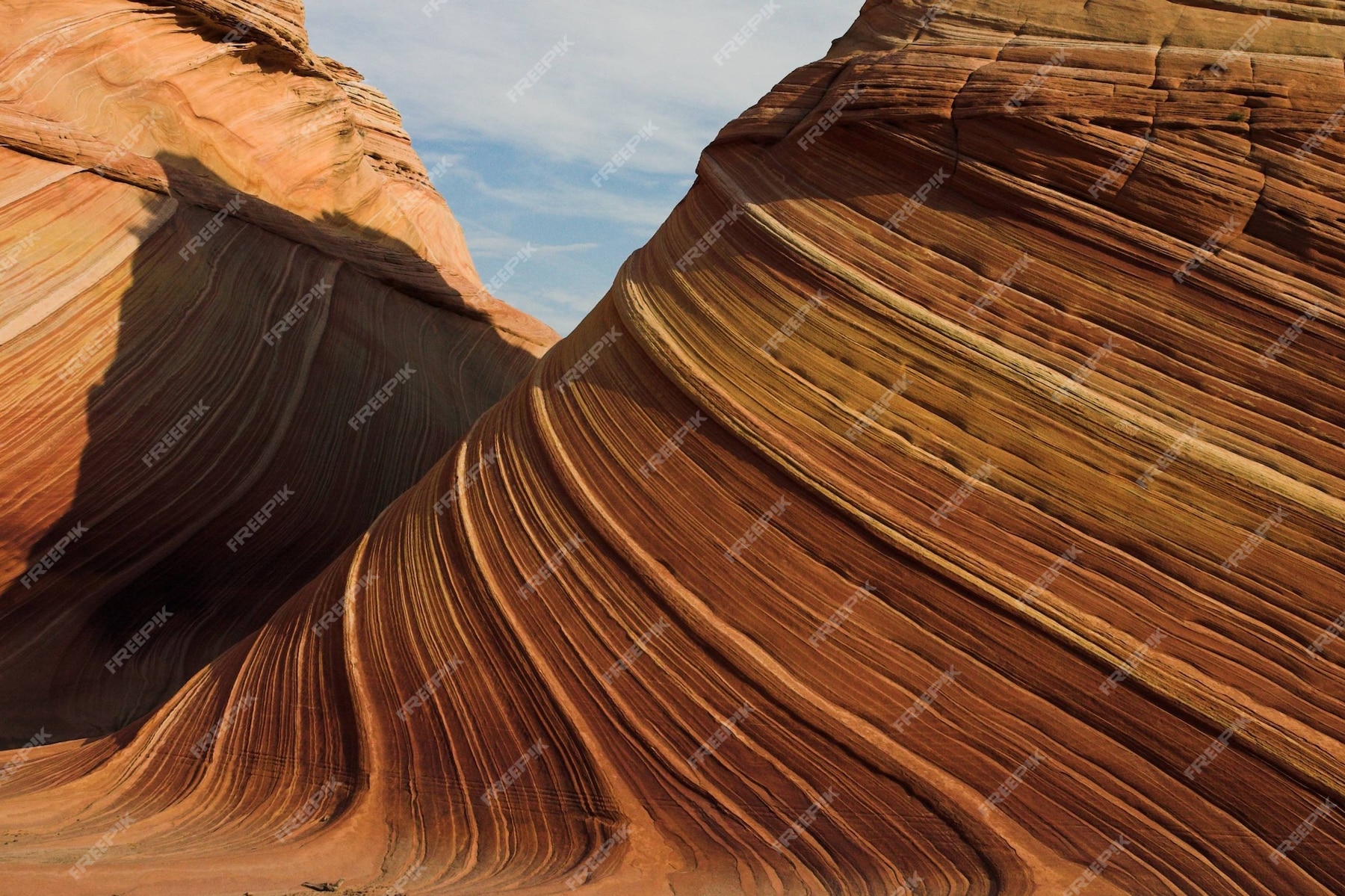 Wave Sandstone Rock Formations In Arizona United States