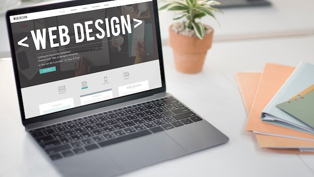 Web design internet website responsive software concept Free Photo