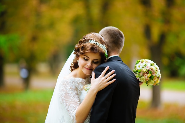 Premium Photo | Wedding couple. beautiful bride and groom. just married ...