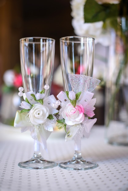 wedding glass decoration