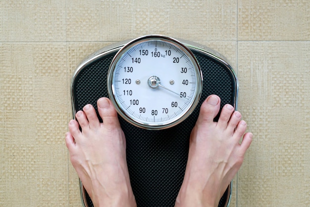 Premium Photo | Weight scales for obese people