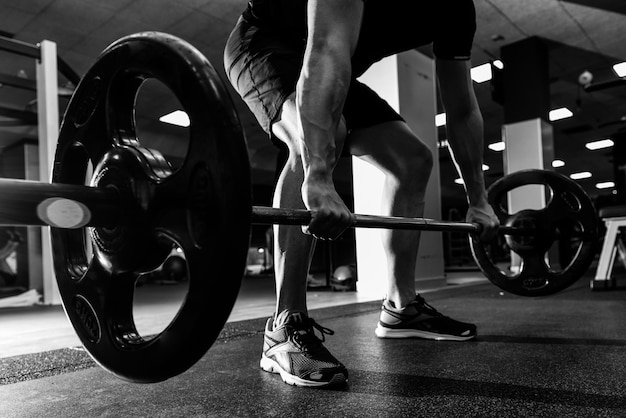 Free Photo | Weights exercise weightlifter strong athletic