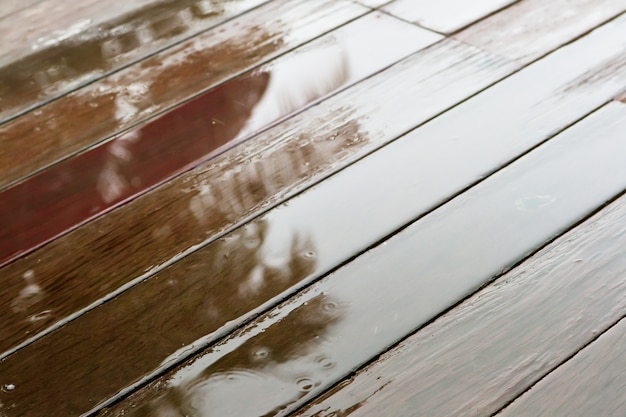 Wet wood floors | Premium Photo