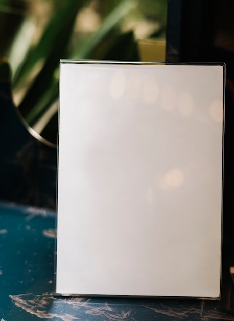 Download Free Photo | White a4 placard mockup inside of an acrylic ...