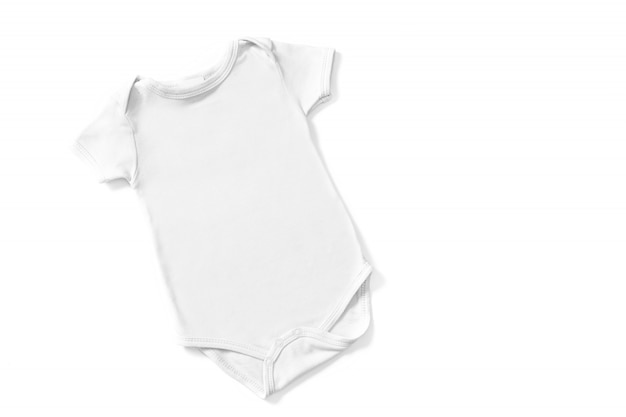 Download Premium Photo White Baby Romper Mockup Isolated On White Background