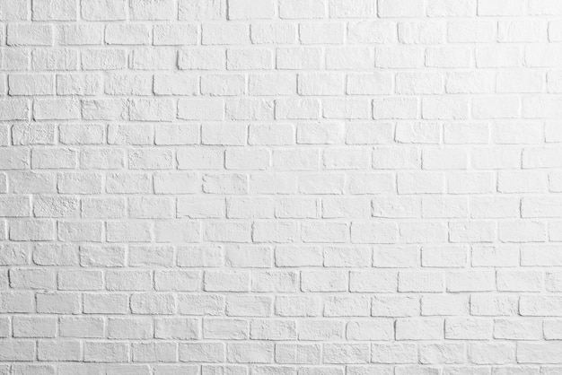 白いレンガの壁のテクスチャの背景 無料の写真