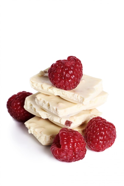 Free Photo White Chocolate With Raspberries 4594