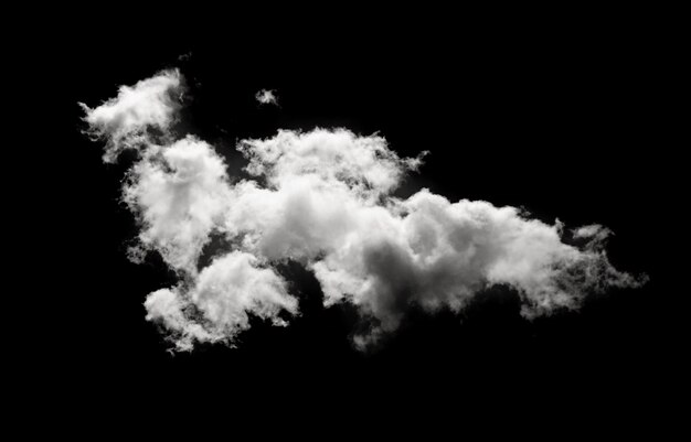 Premium Photo | White clouds on black wall