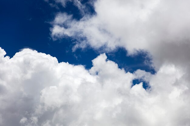 Premium Photo | White clouds on the blue sky