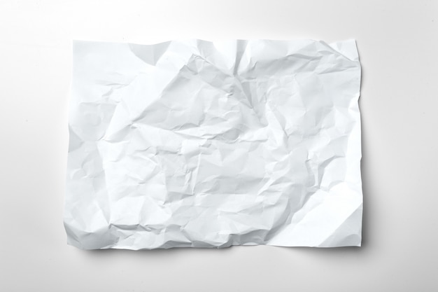 Premium Photo | White crumpled paper