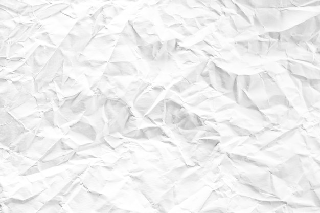Premium Photo | White crumpled space paper textured background
