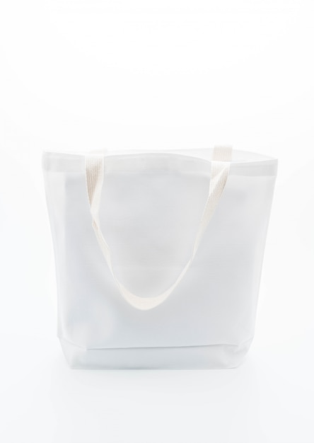 Premium Photo | White fabric bag