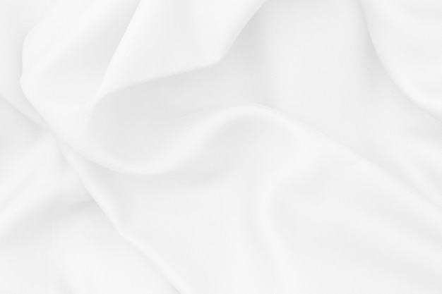 White fabric texture for background and design, beautiful pattern of silk or linen. Premium Photo