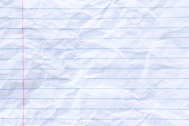 Crumpled Lined Paper Texture