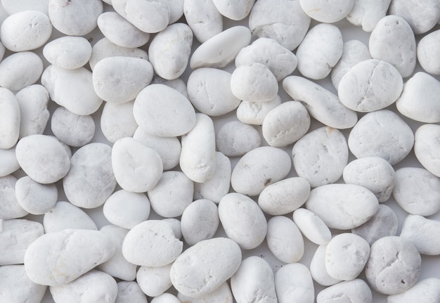 Premium Photo White  pebbles  stone  texture and background