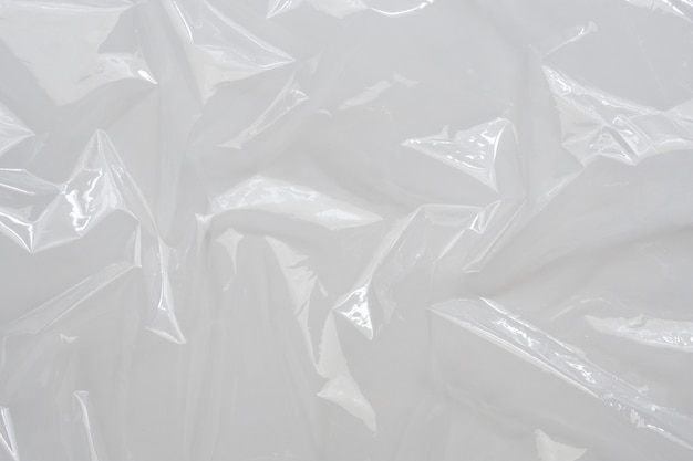 Premium Photo | White plastic film wrap texture