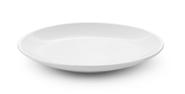 White plate on white | Premium Photo
