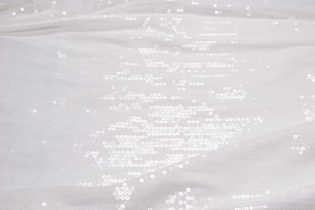Premium Photo | White sequin background. white shiny sequin fabric. top ...