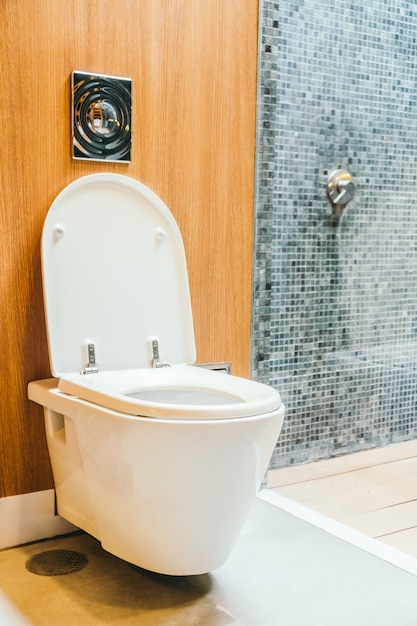 Premium Photo | White toilet bowl seat