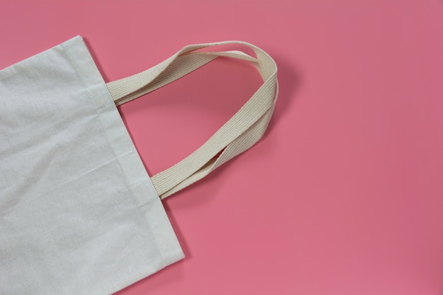 Download White tote bag canvas fabric. cloth shopping sack mockup ...