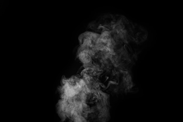 Premium Photo | White vapor, smoke on a black background to add to your ...