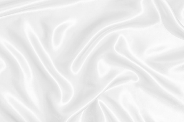 白い波状シルク背景テクスチャ プレミアム写真