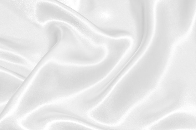 Premium Photo | White wavy silk background texture