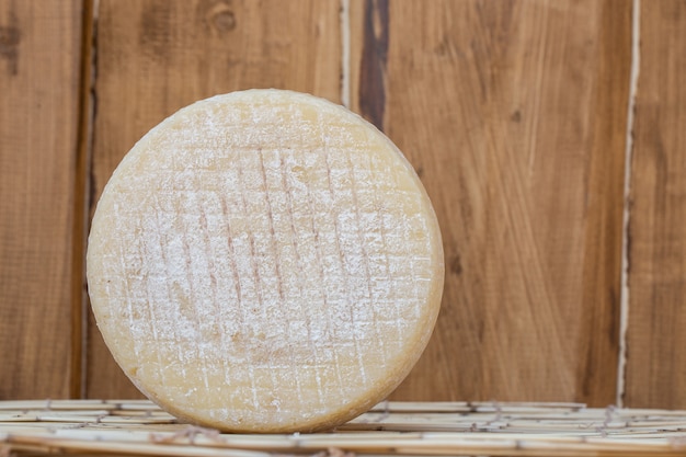 Premium Photo | Whole round partmesan or pecorino cheese head isolated ...